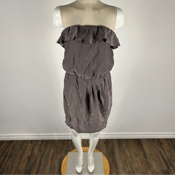 ❤️ Amanda Uprichard Strapless Charcoal Dress - Picture 1 of 10
